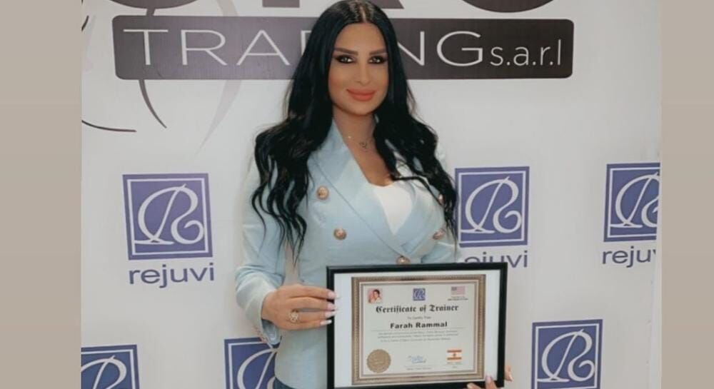 خبيرة التاتو فرح رمال مدربة معتمدة ل Rejuvi في لبنان