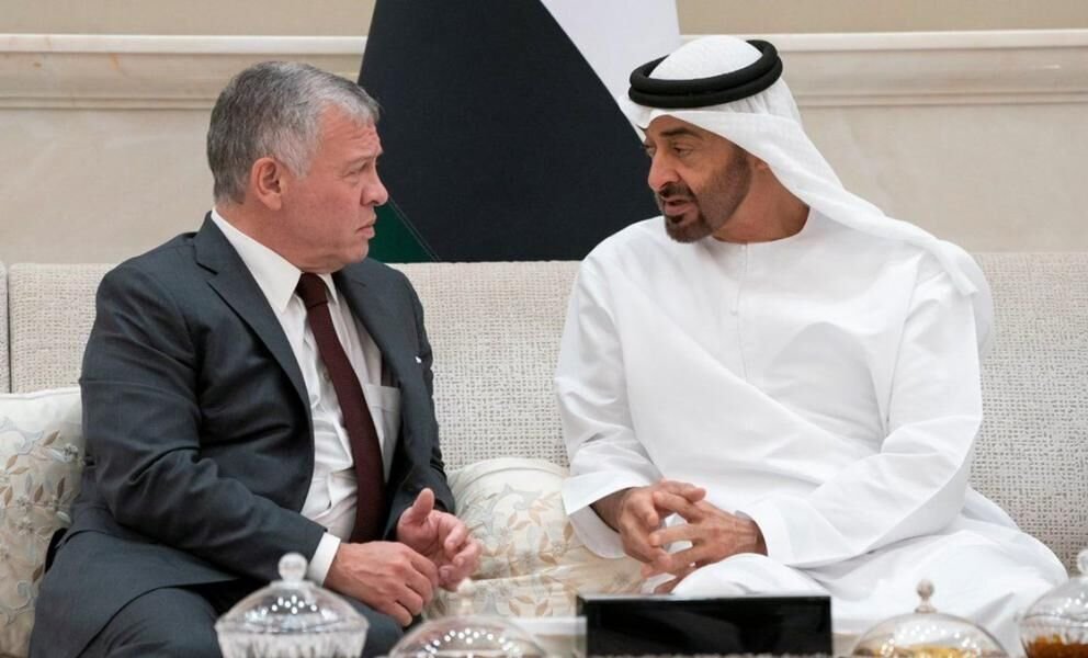 ملك الأردن يبحث مع رئيس الإمارات التعاون المشترك