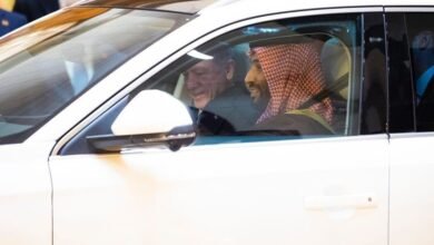 محمد بن سلمان يصطحب الرئيس التركي لمكان إقامته بجدة